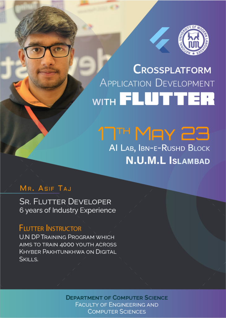 Flutter workshop Flyer